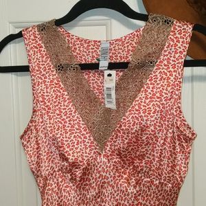 Pink Silk Leopard Print Dress